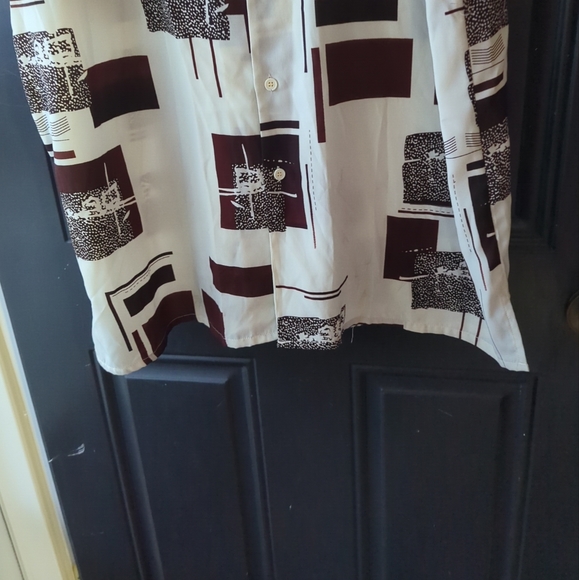 A Cut Above "Henri Valdise"  Button Up Brown & Cream Men's Size XL - Picture 10 of 11